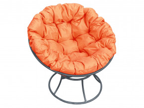 Кресло Папасан без ротанга оранжевая подушка в Миньяре - minyar.magazinmebel.ru | фото