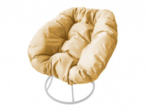 Кресло Пончик без ротанга бежевая подушка в Миньяре - minyar.magazinmebel.ru | фото