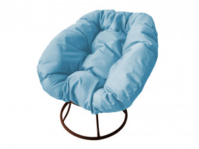 Кресло Пончик без ротанга голубая подушка в Миньяре - minyar.magazinmebel.ru | фото