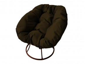 Кресло Пончик без ротанга коричневая подушка в Миньяре - minyar.magazinmebel.ru | фото