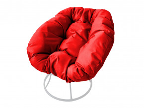 Кресло Пончик без ротанга красная подушка в Миньяре - minyar.magazinmebel.ru | фото