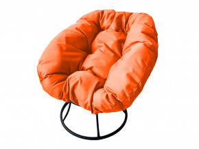 Кресло Пончик без ротанга оранжевая подушка в Миньяре - minyar.magazinmebel.ru | фото