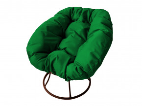 Кресло Пончик без ротанга зелёная подушка в Миньяре - minyar.magazinmebel.ru | фото