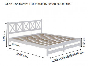 Кровать 2-х спальная Аист-8 Классика белый 1400х2000 мм в Миньяре - minyar.magazinmebel.ru | фото - изображение 2