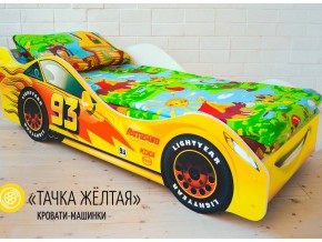 Кровать детская машина Тачка Желтая в Миньяре - minyar.magazinmebel.ru | фото