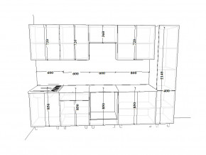 Кухонный гарнитур 17 Белый Вегас 3000 мм в Миньяре - minyar.magazinmebel.ru | фото - изображение 2
