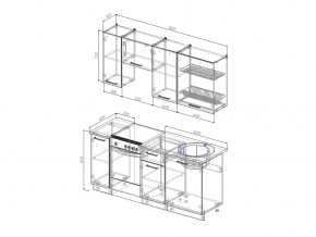 Кухонный гарнитур Антрацит 1800 в Миньяре - minyar.magazinmebel.ru | фото - изображение 3