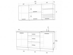 Кухонный гарнитур Флоренс Грин 1800 в Миньяре - minyar.magazinmebel.ru | фото - изображение 3