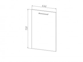 П 45 Комплект для посудомоечной машины 450 мм (цоколь + фасад) ЛДСП в Миньяре - minyar.magazinmebel.ru | фото