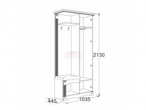 Прихожая Саша 16 в Миньяре - minyar.magazinmebel.ru | фото - изображение 2