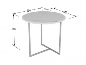 Стол журнальный Альбано белый мрамор в Миньяре - minyar.magazinmebel.ru | фото - изображение 2